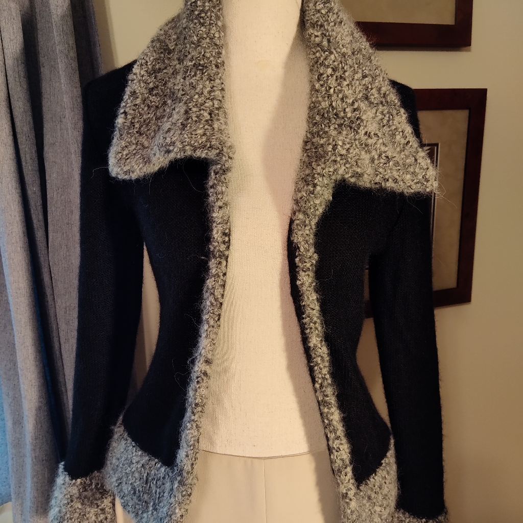Elegant Peruvian Link Baby Alpaca Open Cardigan